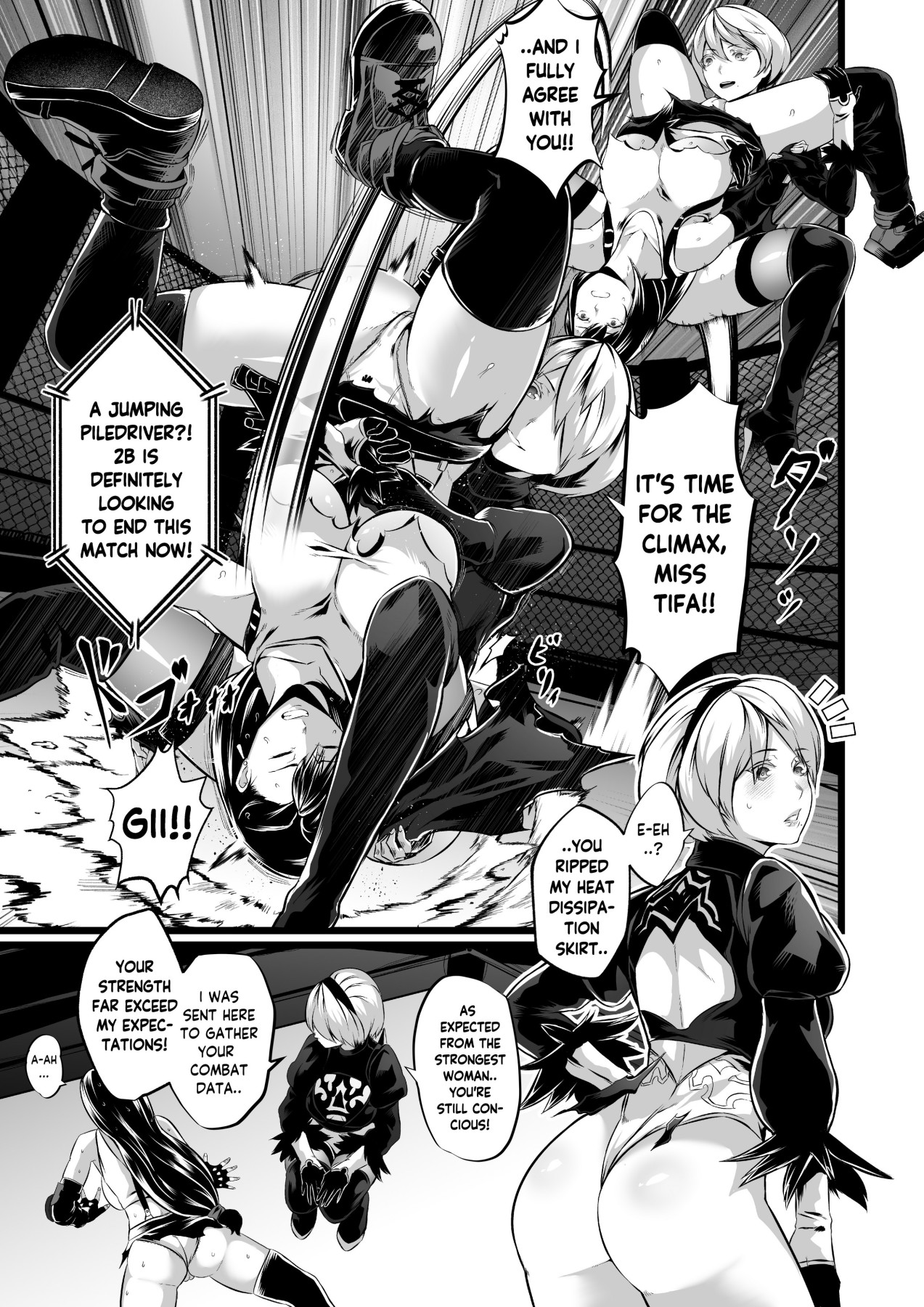 Hentai Manga Comic-Square off! 2B vs Tifa-Read-32